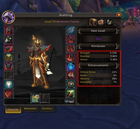 wow ret paladin stat priority.